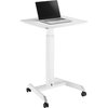 Kantek Mobile Height Adjustable Sit to Stand, White STS300W